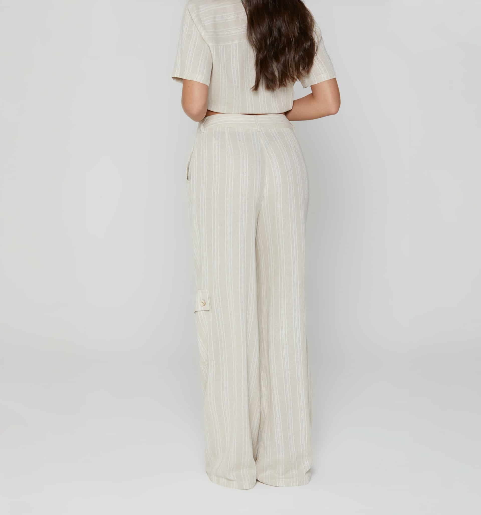 Pantalon palazo tiro alto - miniatura 3