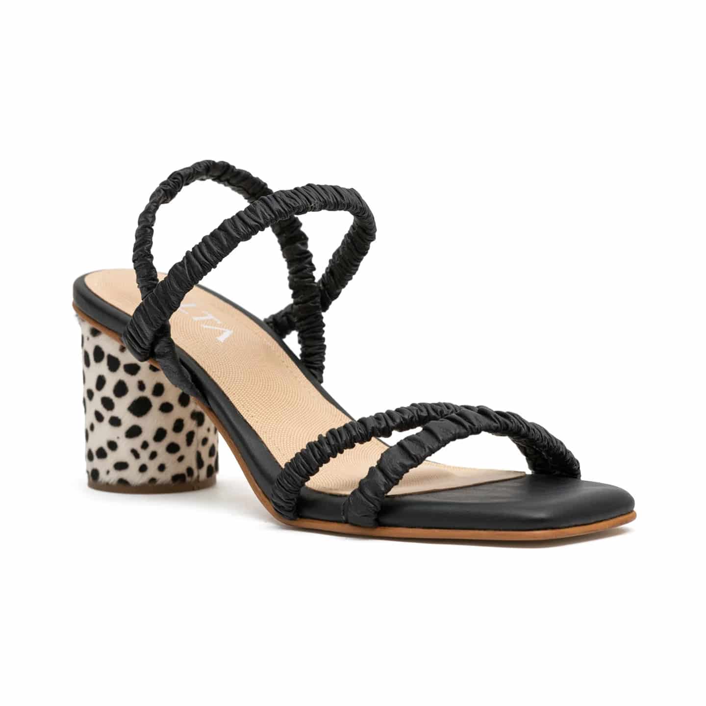 YVONNE BLACK SANDALS - miniatura 4