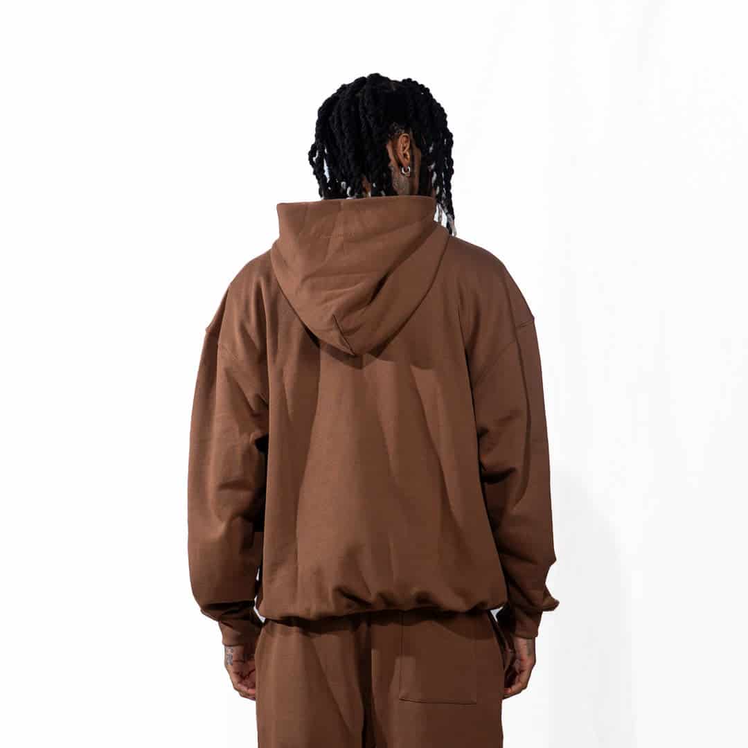 Buzo Hoodie Oversize Chocolate | Basics Chrome - miniatura 5