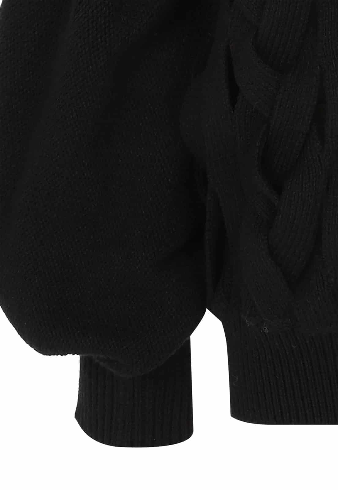 FLAT BRAIDED KNITTED SWEATER - miniatura 4