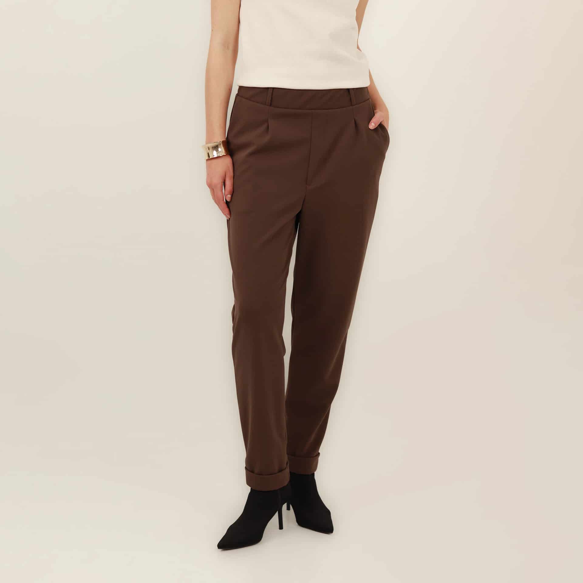 Pantalón bota recta guardapolvo con elastico en cintura - miniatura 3
