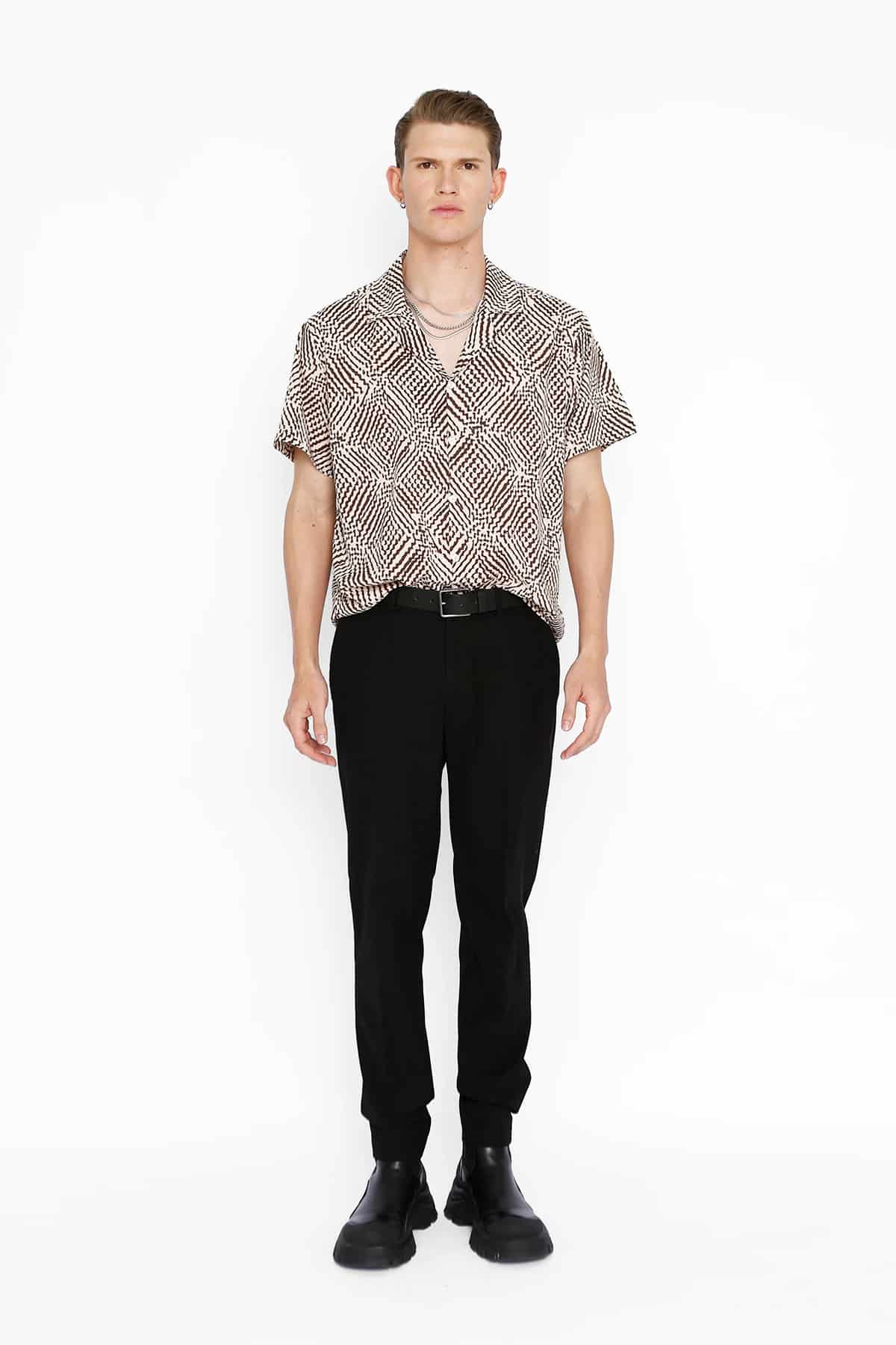 Camp Shirt in Geoprint - miniatura 1
