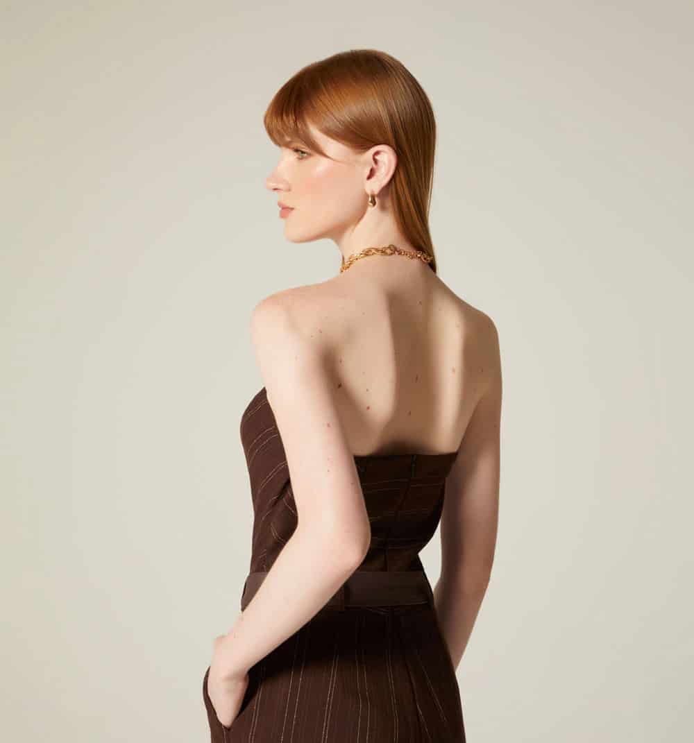 Enterizo strapless con cinturón - miniatura 4