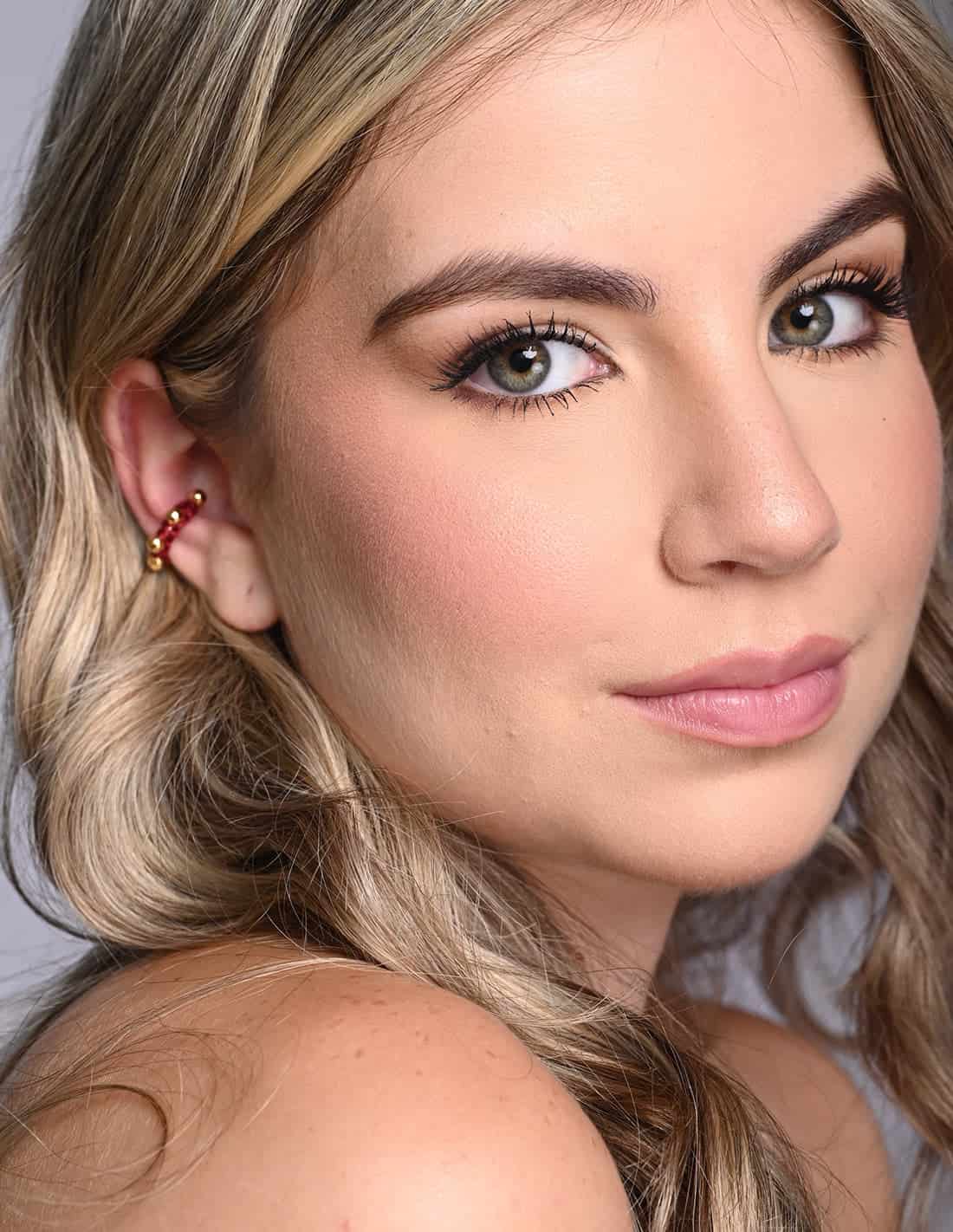 Ear Cuff Luna Lunera Vino Tinto - miniatura 1