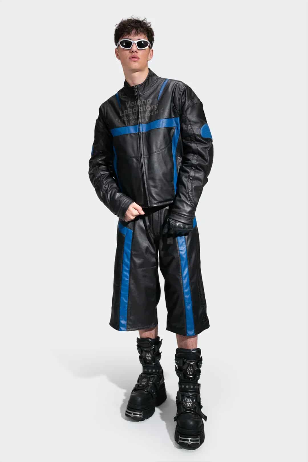 VENENO CHAQUETA CUERO BIKER GO FASTER - miniatura 5