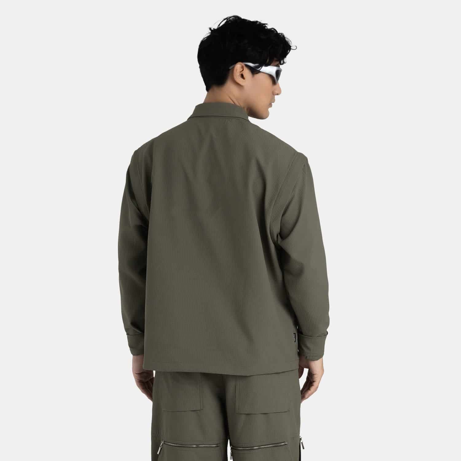 Convertible Utility Jacket Military Green - miniatura 15