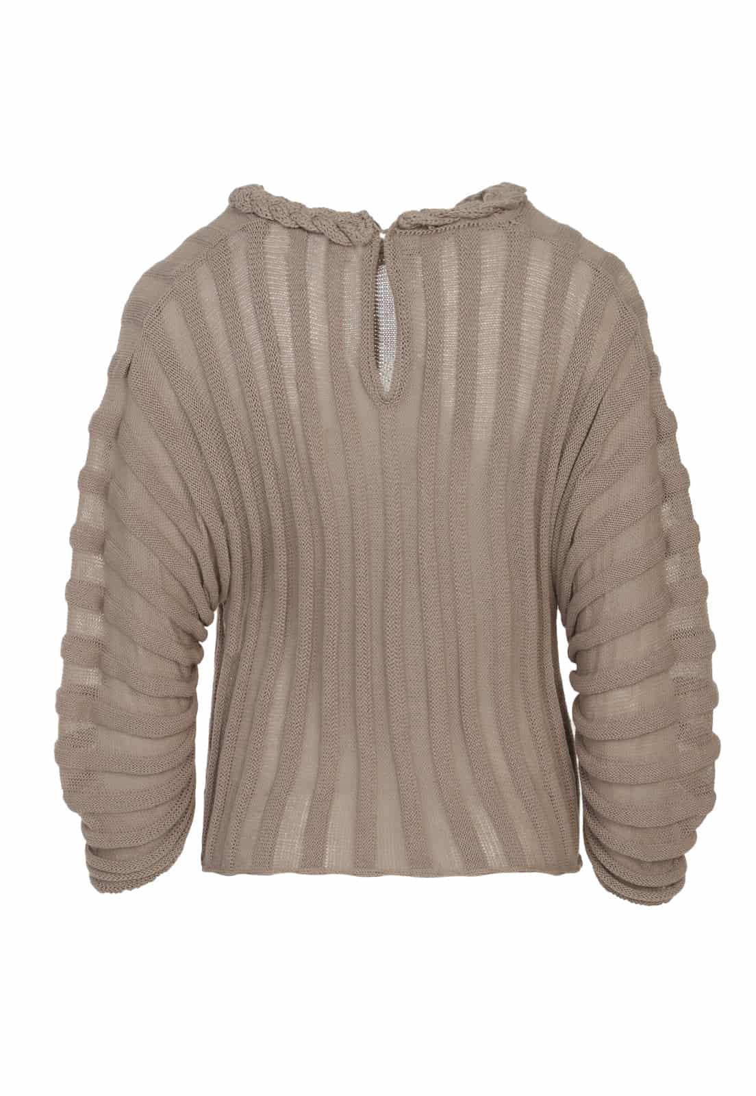 BRAID NECK RIBBED TOP - miniatura 4