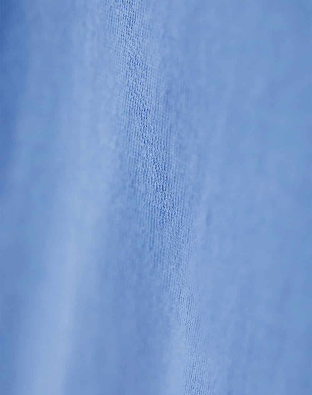 Camiseta oversize algodón azul mujer - miniatura 6