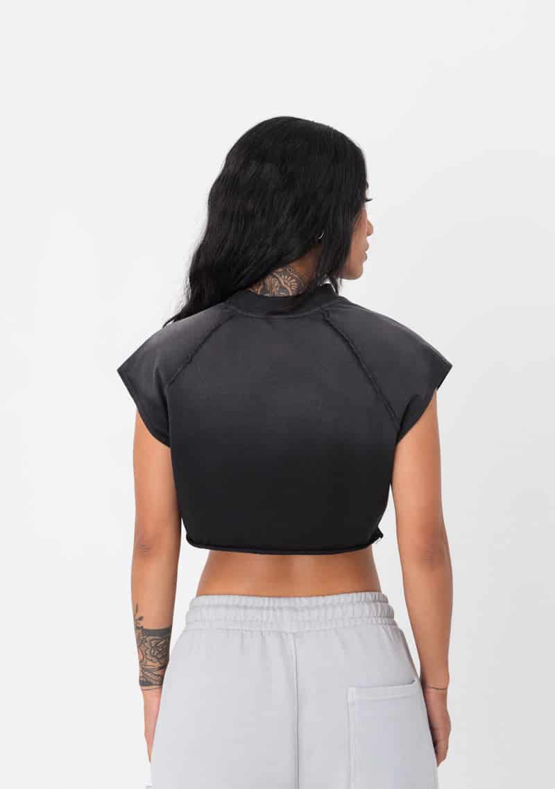 Atelier Black washed Crop top - miniatura 3