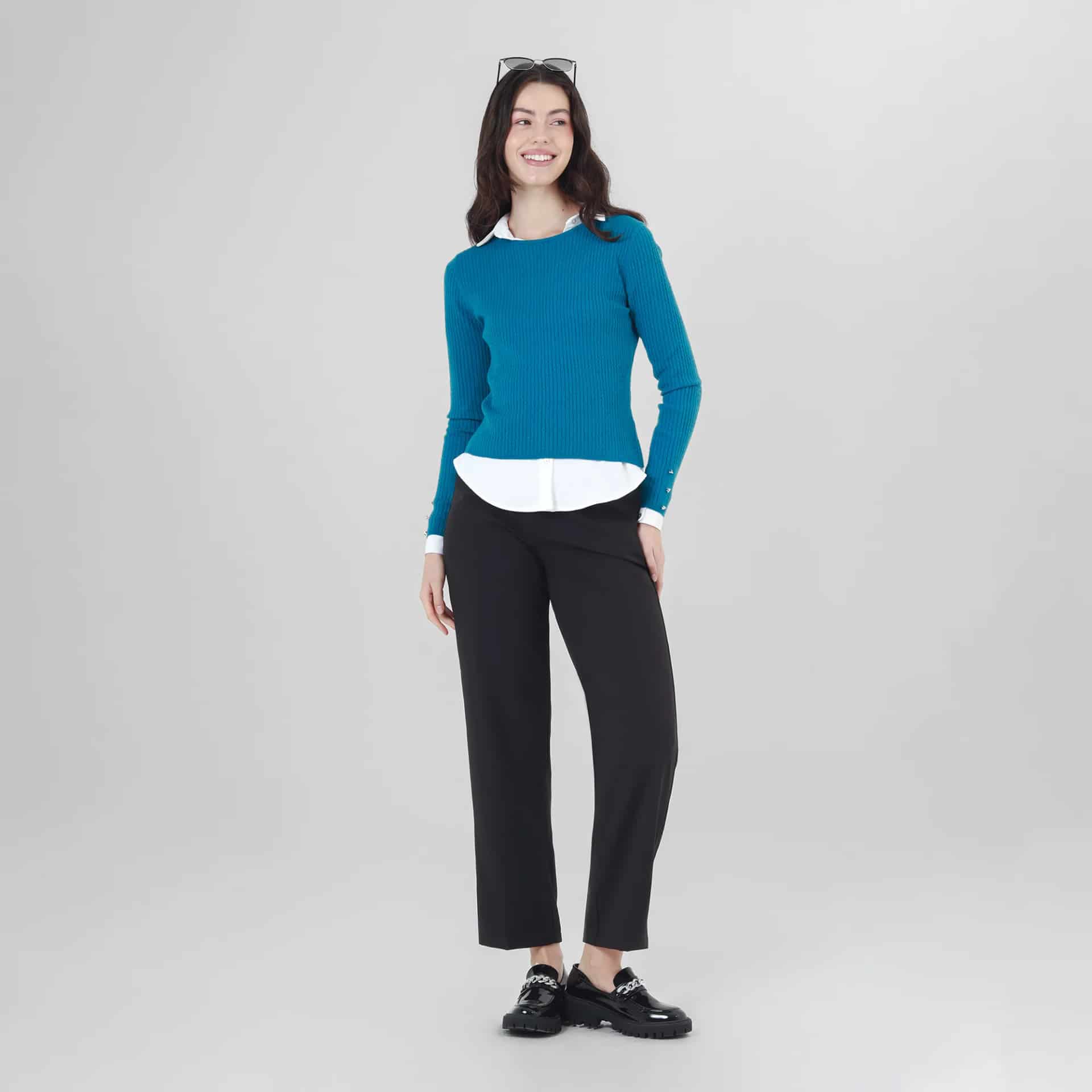 Sweater Cuello Redondo Manga Larga - miniatura 6