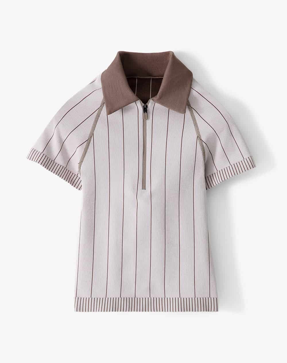 Polo slim seamless rayas mujer - miniatura 5