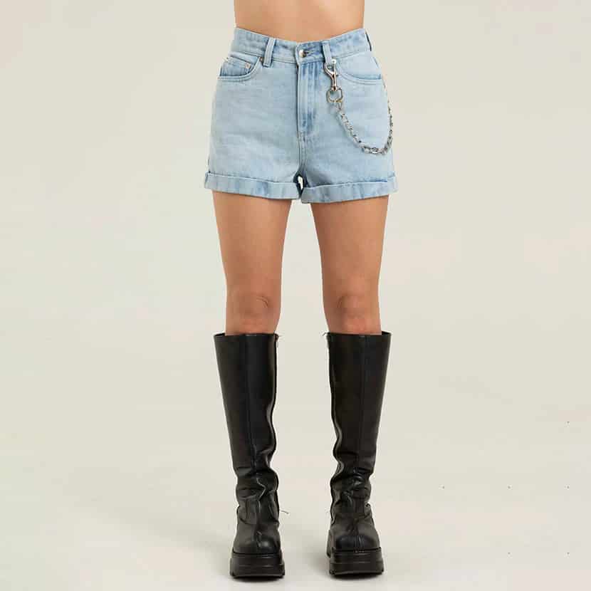 LIGHT WASH DENIM SHORT - miniatura 13