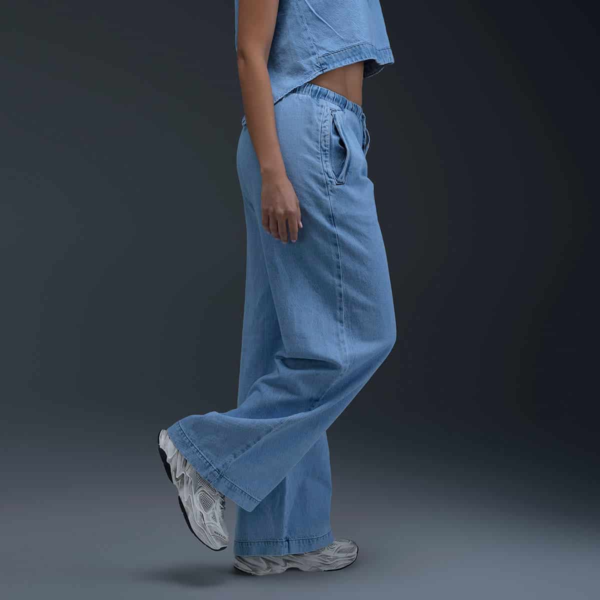 Jeans Wide Leg Azul Mujer - miniatura 3