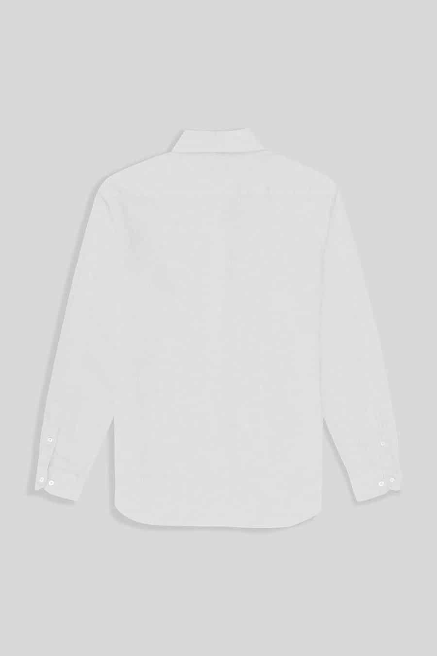 men’s linen shirt white - miniatura 6