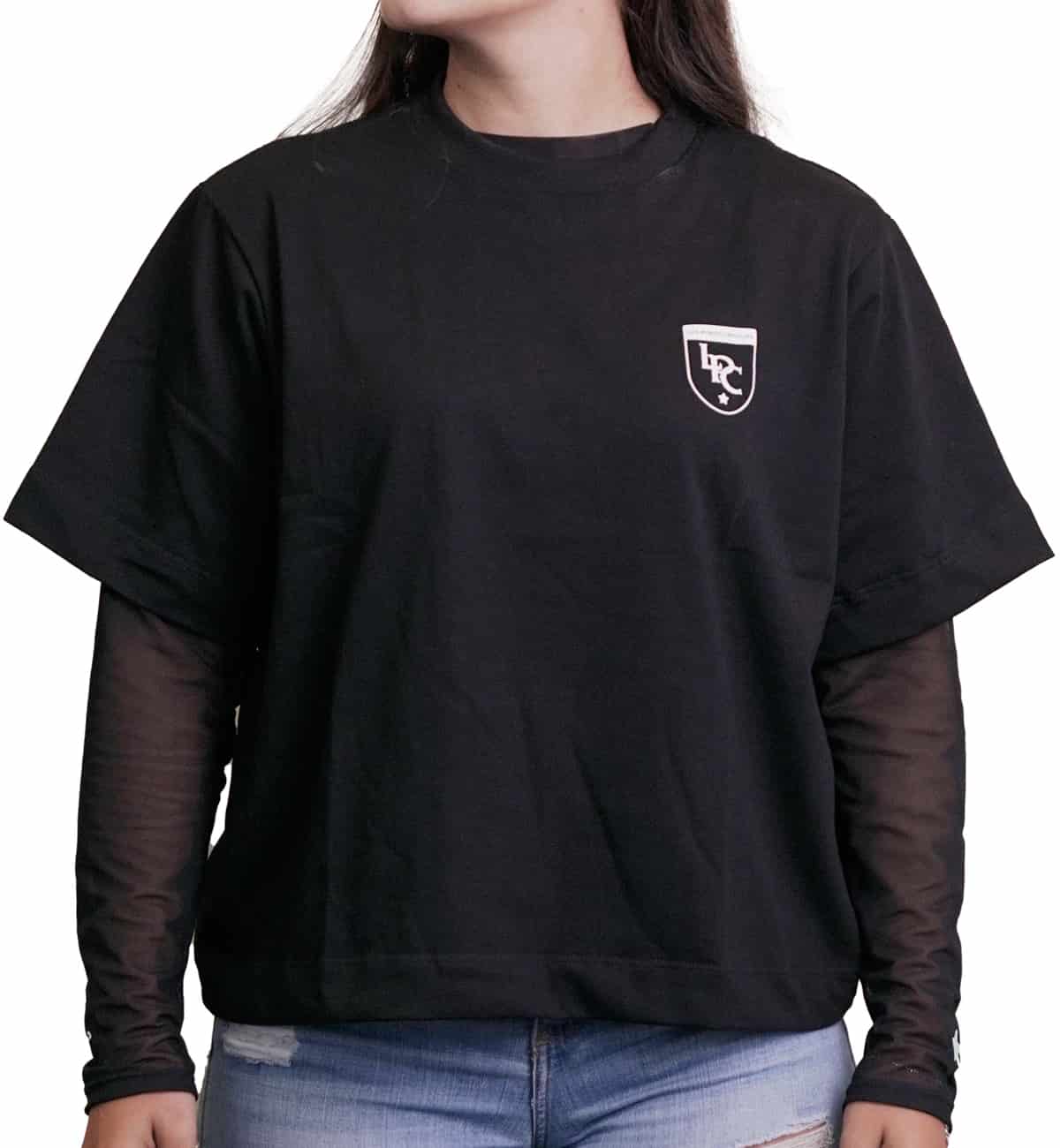 CAMISETA NEGRA ORGULLO NACIONAL MUJER LPC - miniatura 2