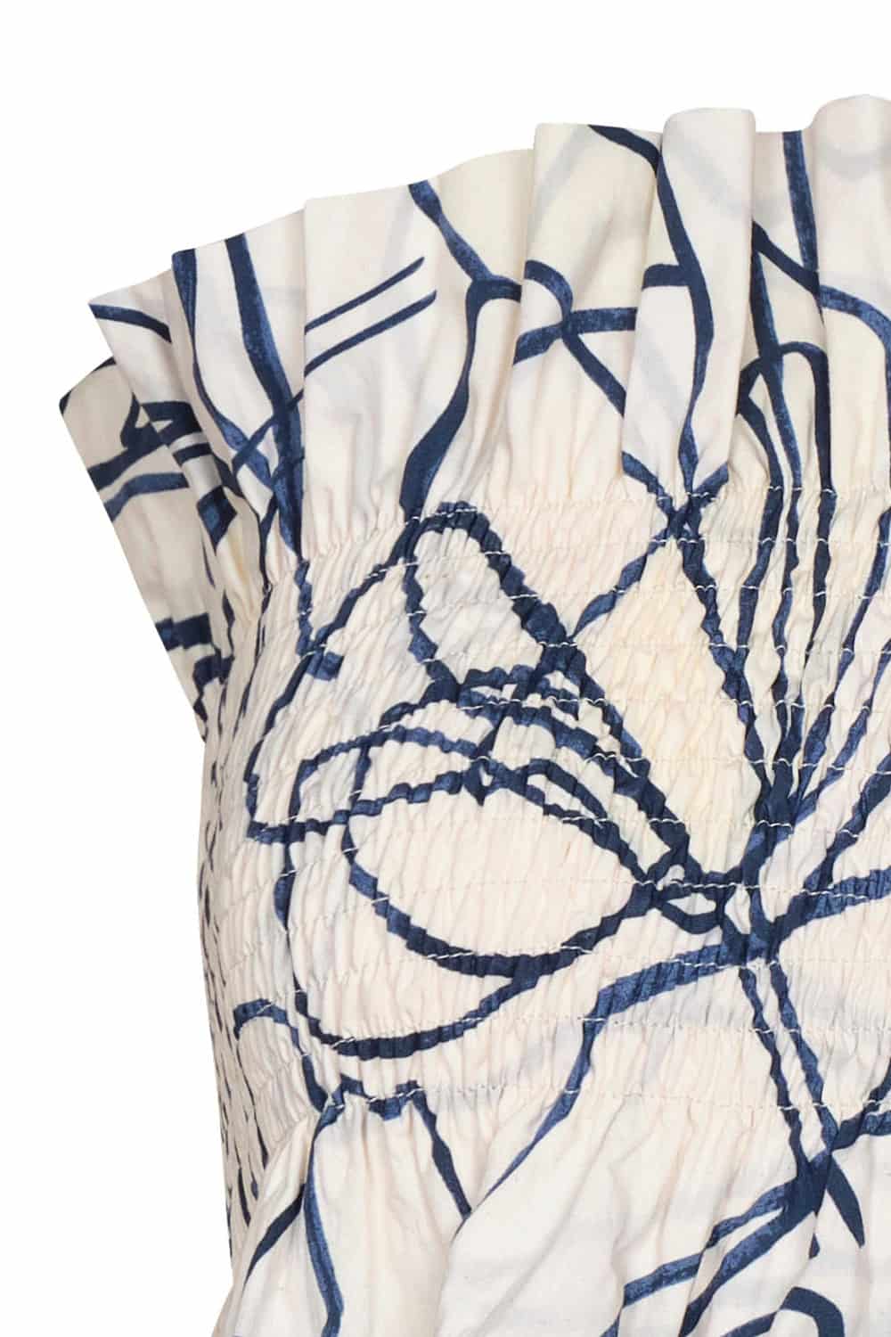Crop top caracola ivory navy - miniatura 4