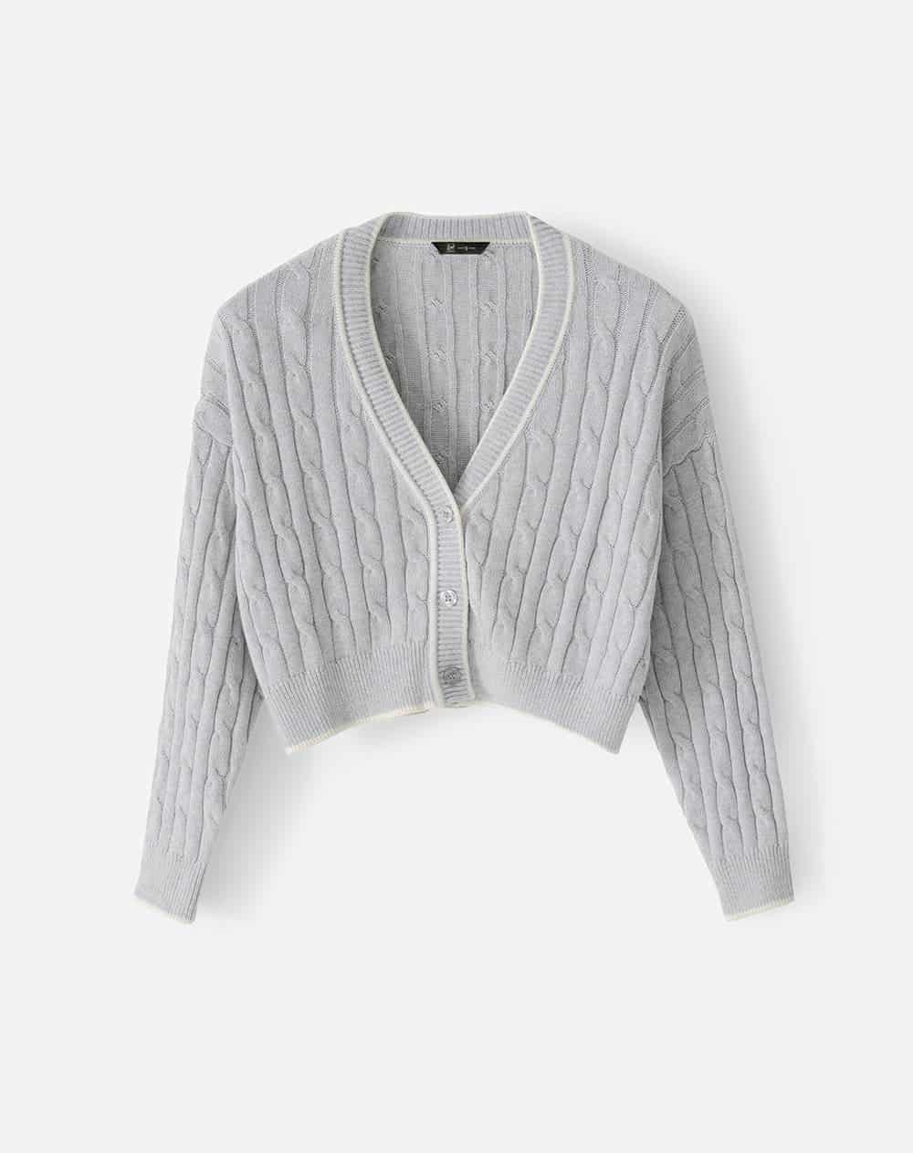 Buzo regular gris jaspe mujer - miniatura 5
