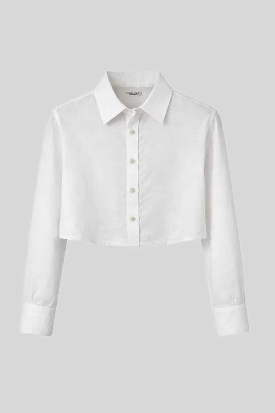 Women's shirt linen baku white - miniatura 1
