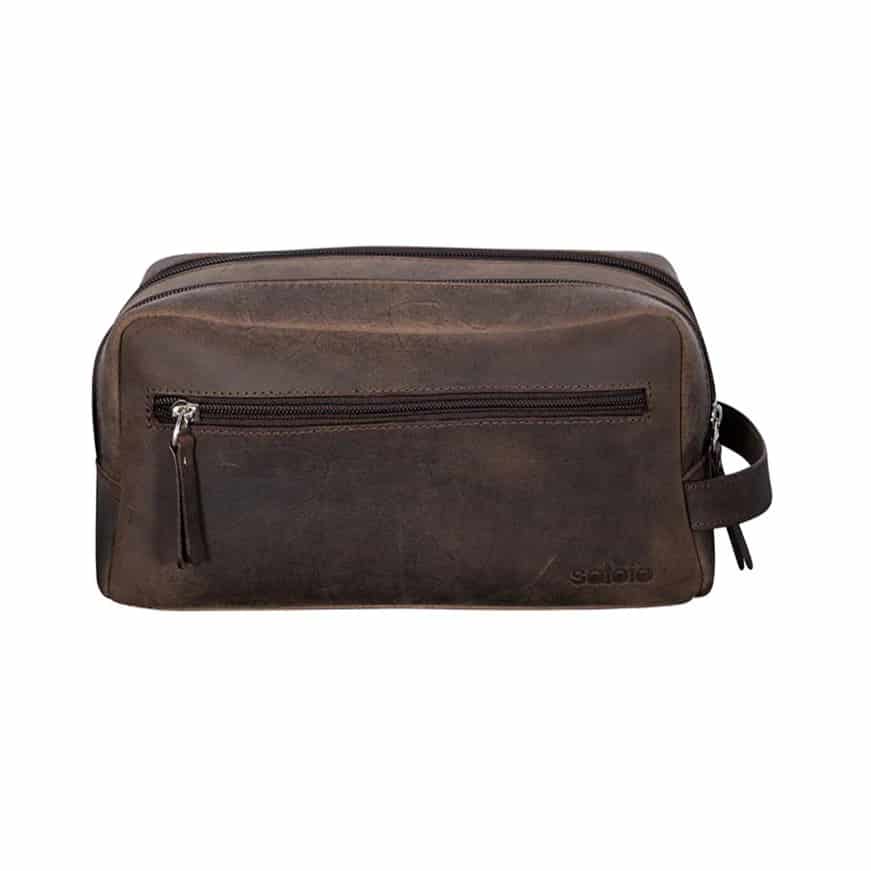 Men's brown toiletry bag - miniatura 2