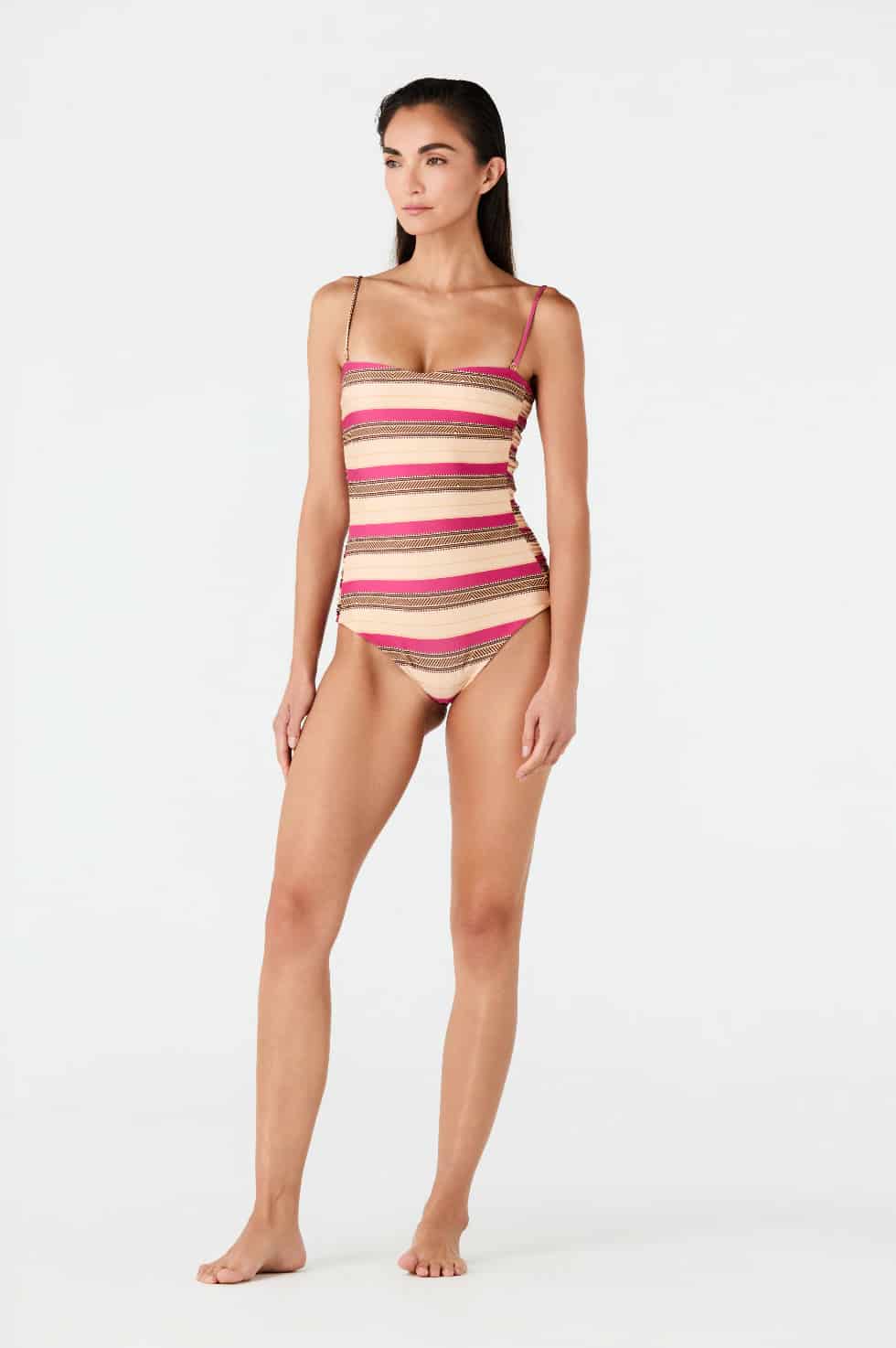 Las Balsas One Piece / Ethnic Pink Stripes - miniatura 2