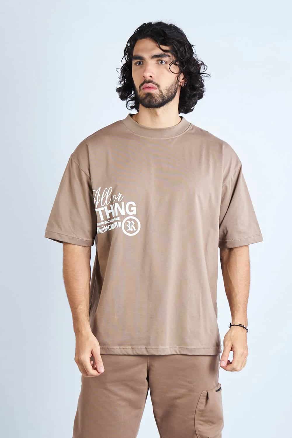 CAMISETA OVERSIZE CAQUI [DROP 0:0] - miniatura 1