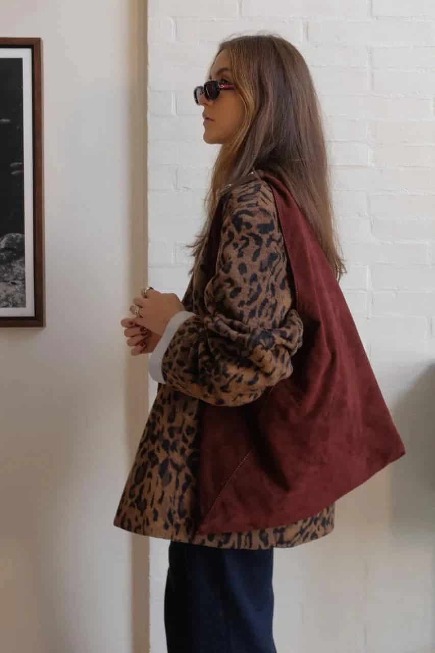 "THE MEMORY" SUEDE TOTE - miniatura 6