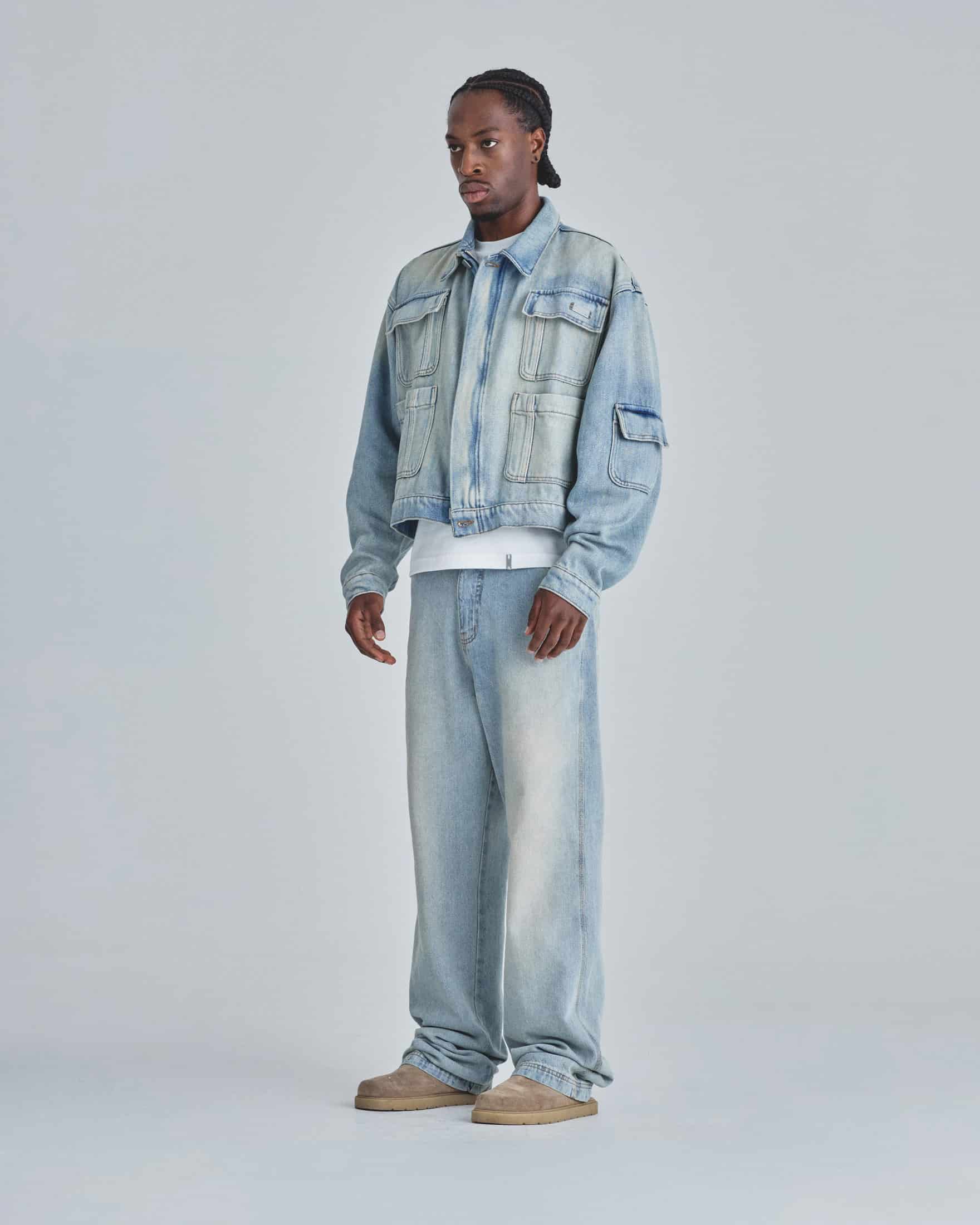 Line Basic Slim Fit Jeans Light Blue - miniatura 5