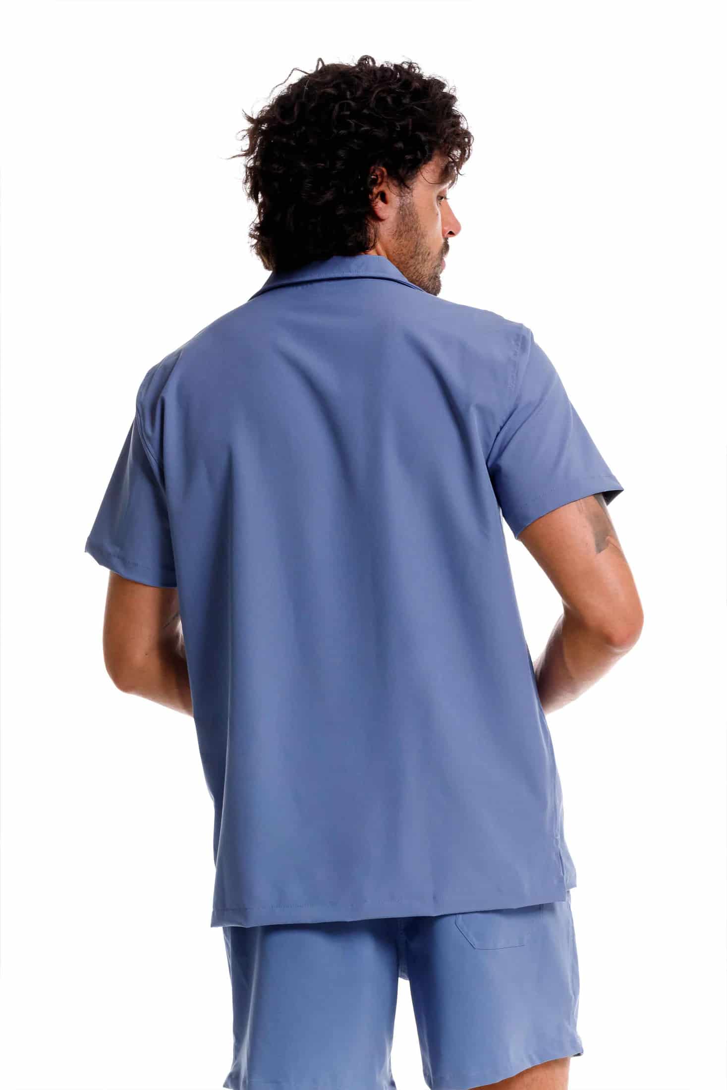 Camisa Playera Azul - miniatura 3