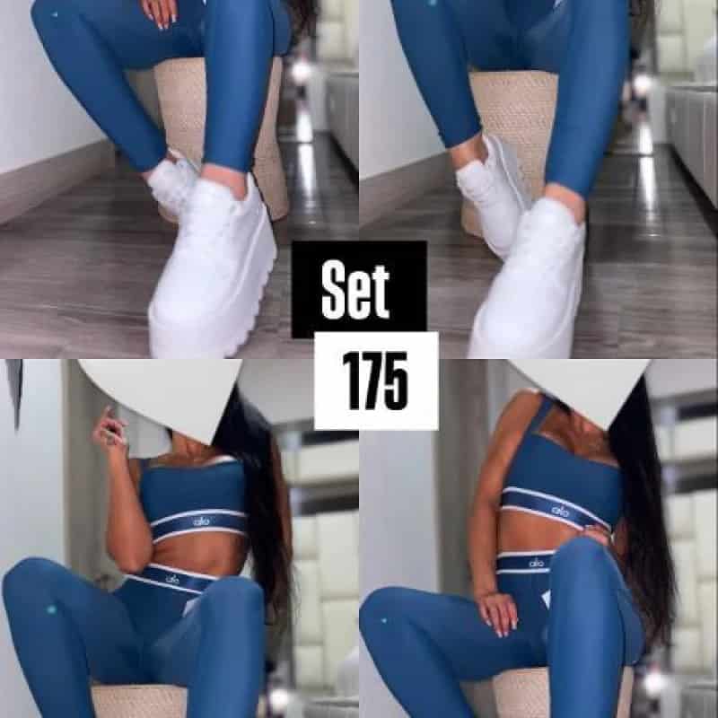 SET ALO LEGGINS AGUAMARINA NUEVA COLECCION - miniatura 3