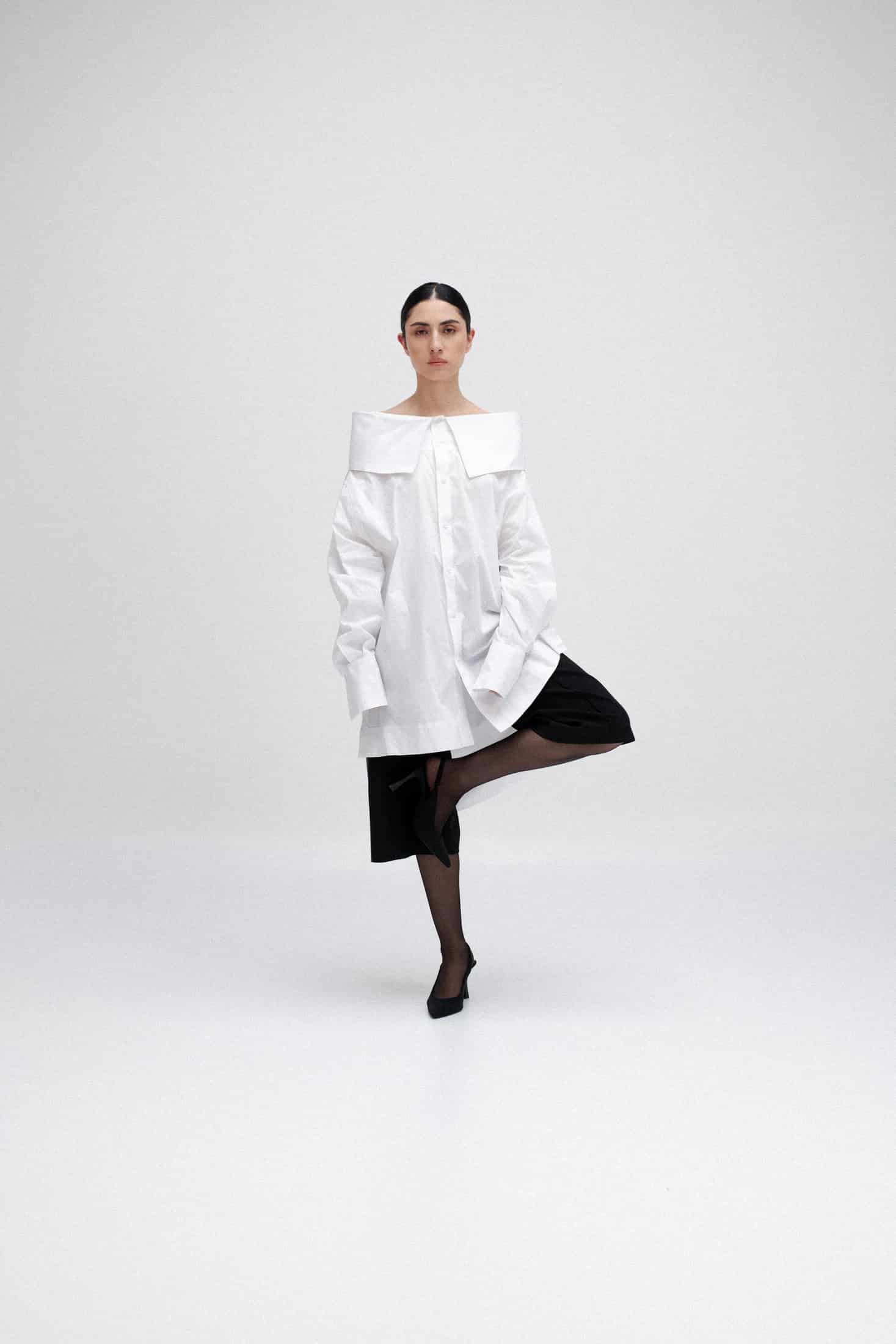 WIDE COLLAR SHIRT - miniatura 1