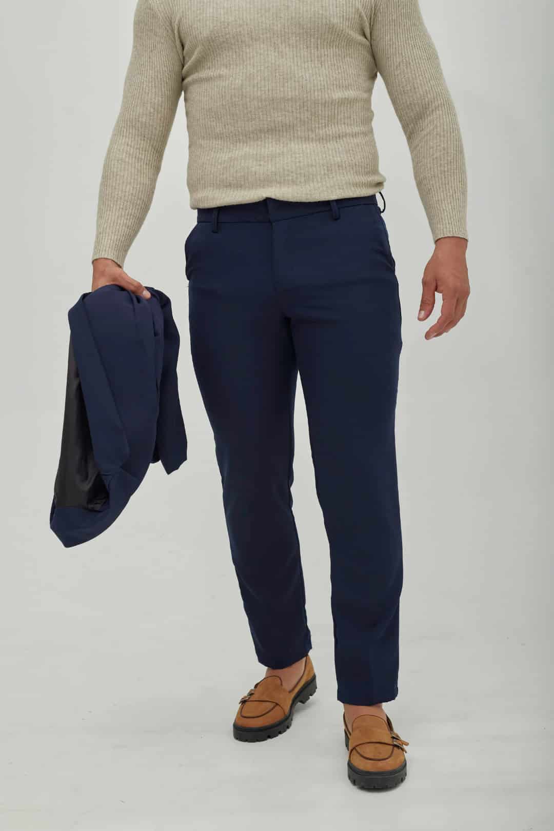 Pantalón Recto Azul - miniatura 6