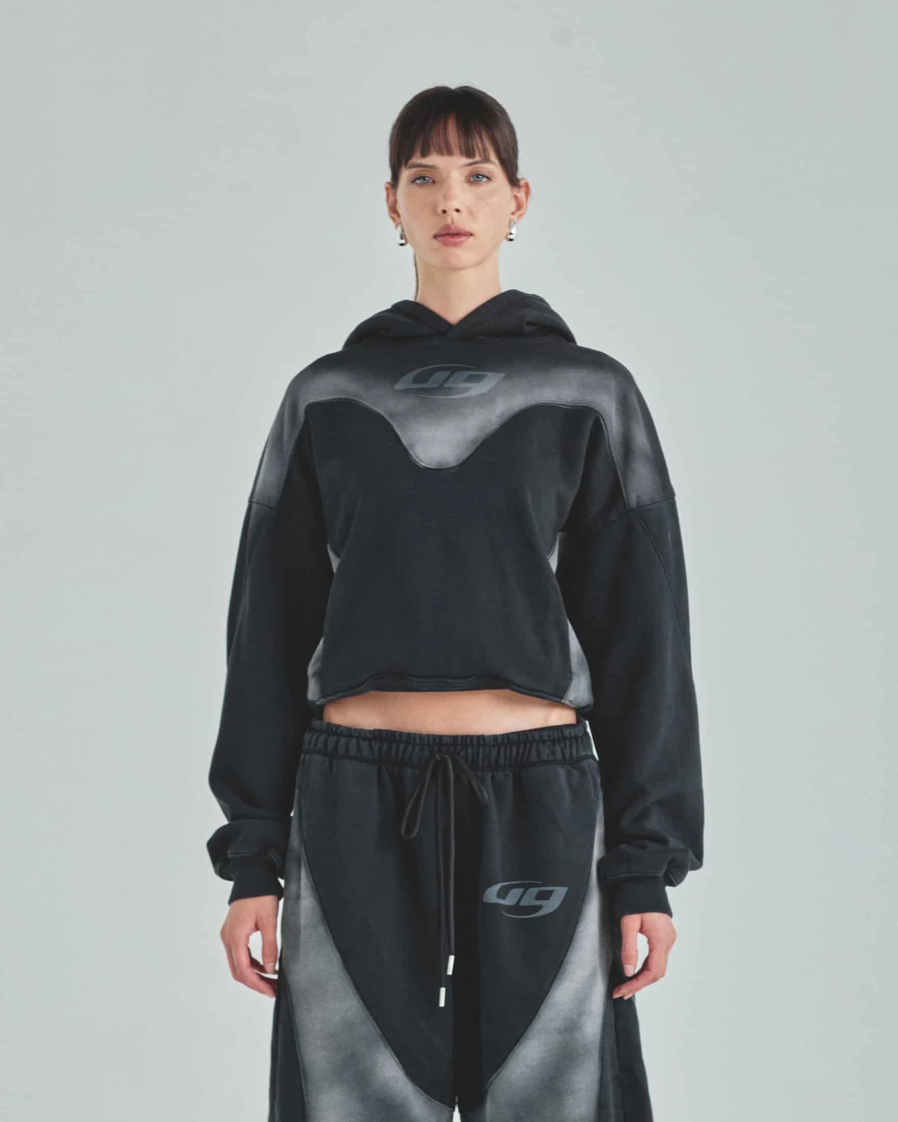 W Act 1 UG Boxy Fit Hoodie Sandblast Black - miniatura 2
