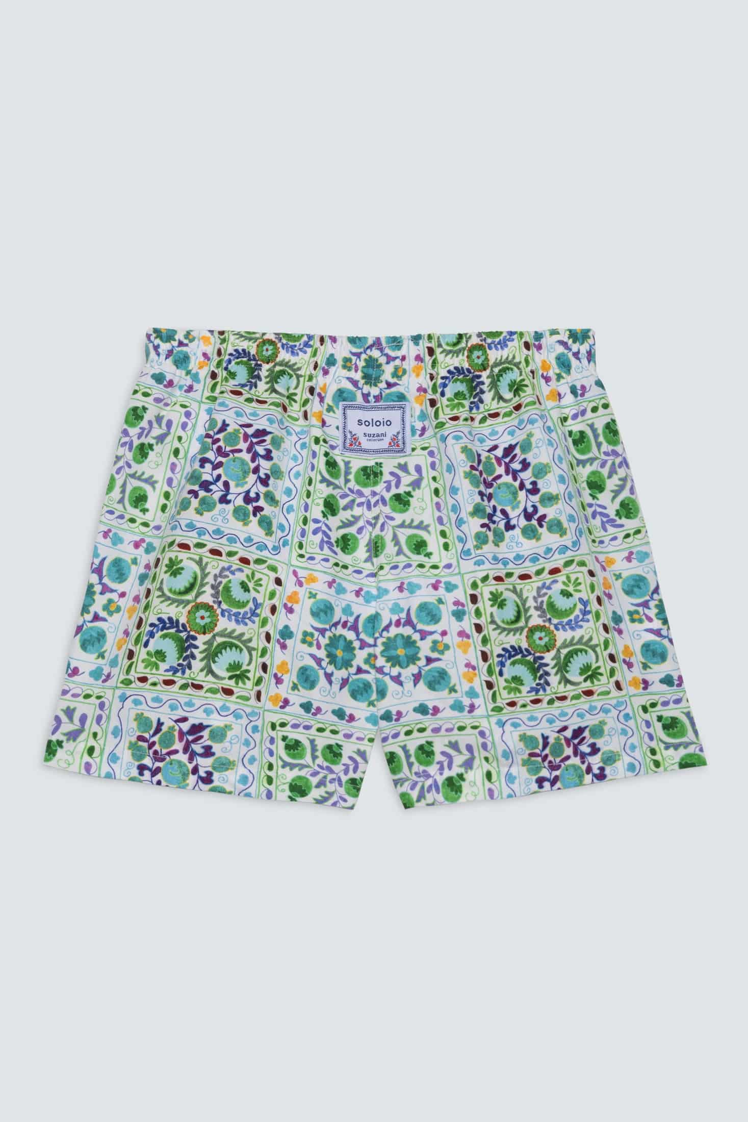 Men's suzani swim trunk green - miniatura 5