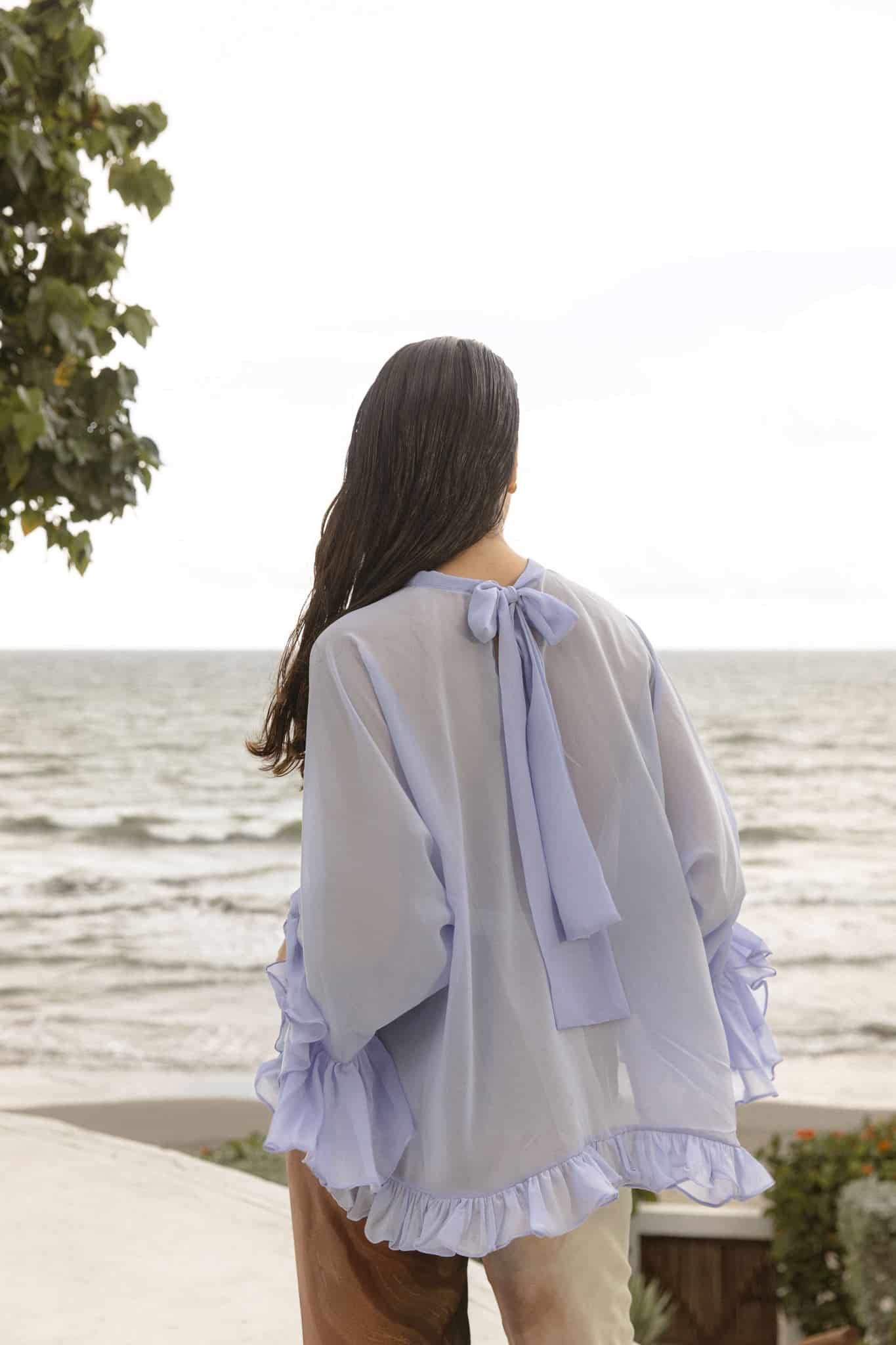 Mariposa Blouse | Blue - miniatura 2
