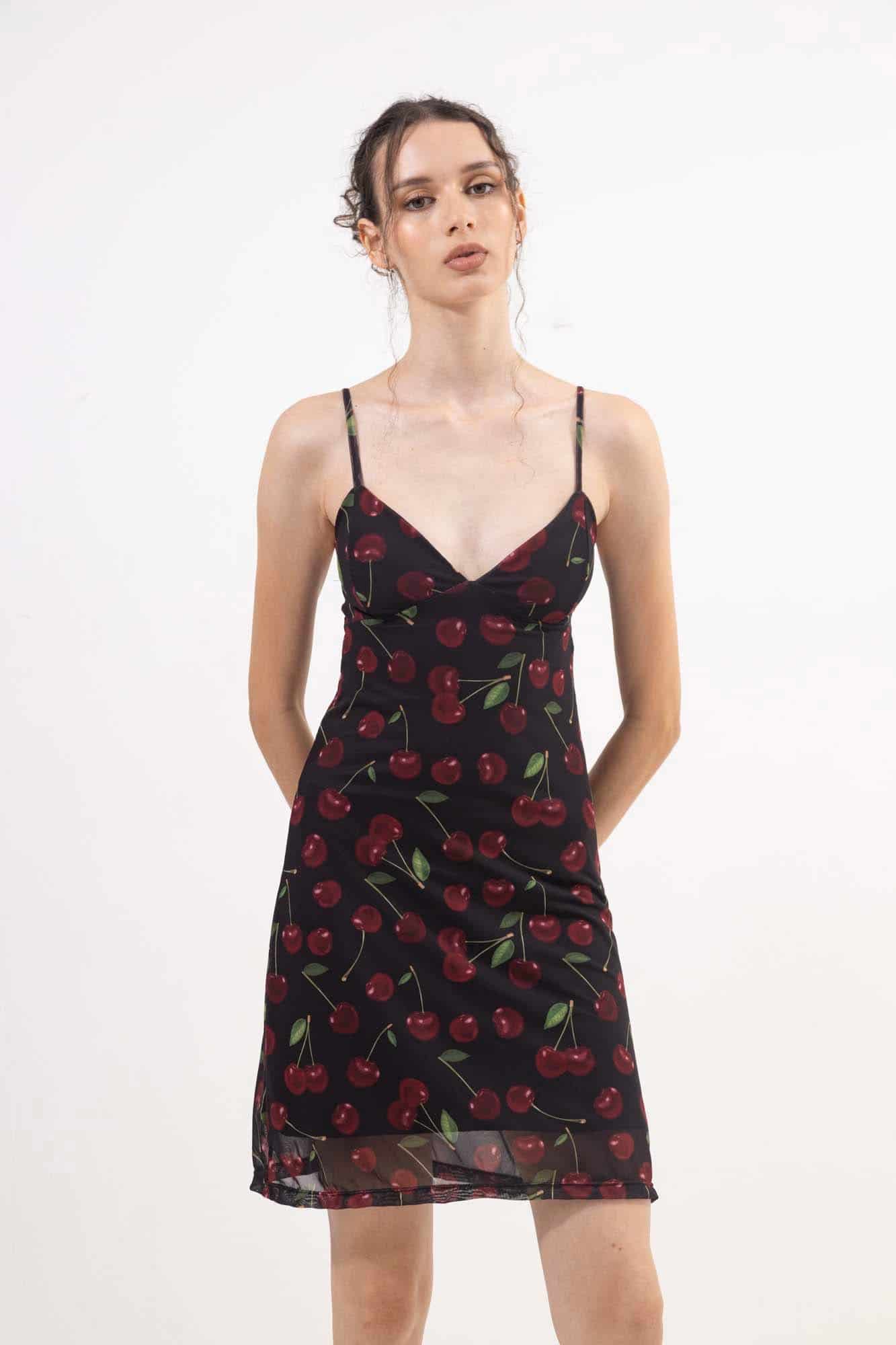 CHERRY MESH DRESS - miniatura 5