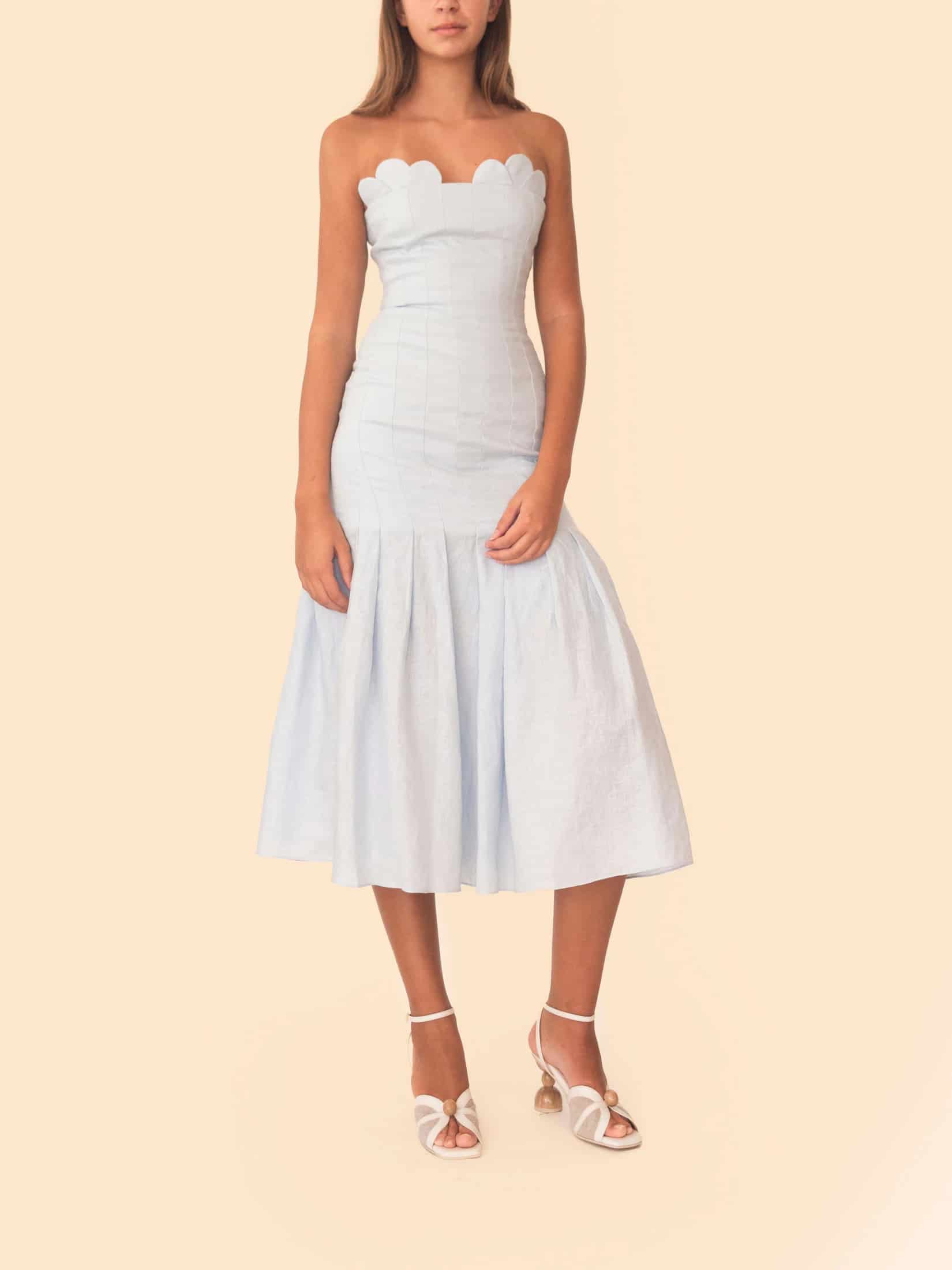 ELEA DRESS ICE BLUE - miniatura 3