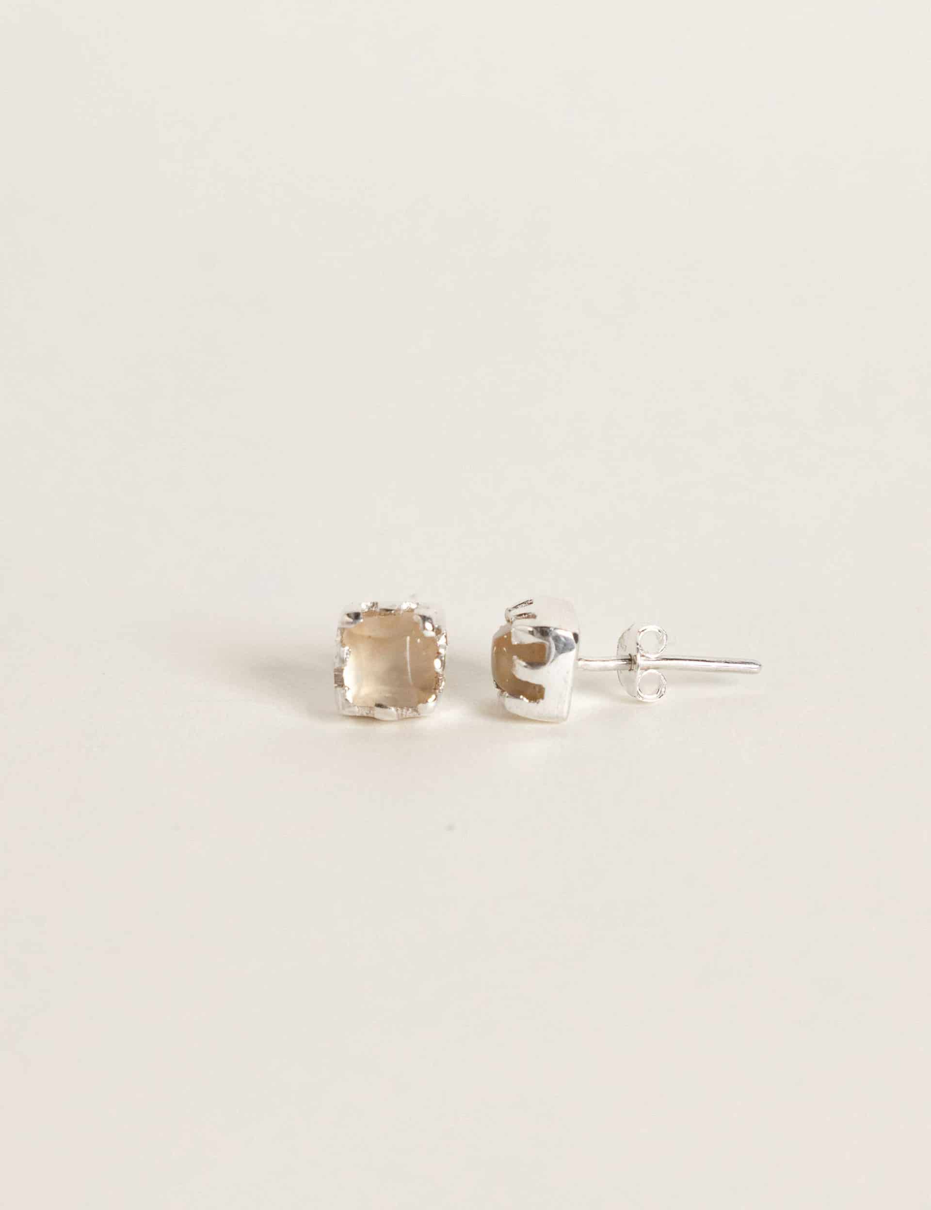 Aretes Topo Rombo Trenzado - miniatura 2