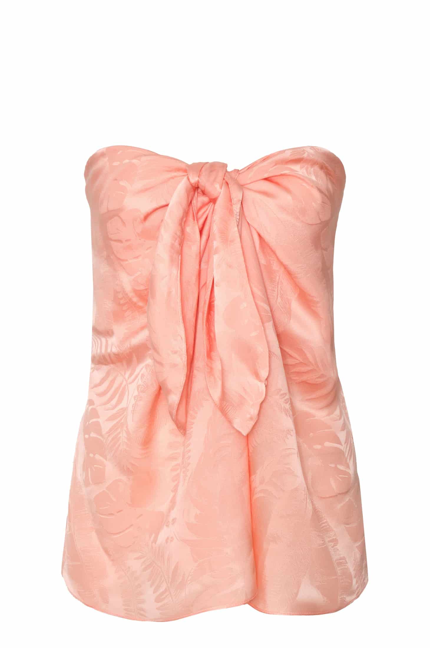Cayetana Silk Jacquard Blouse / Peach - miniatura 3