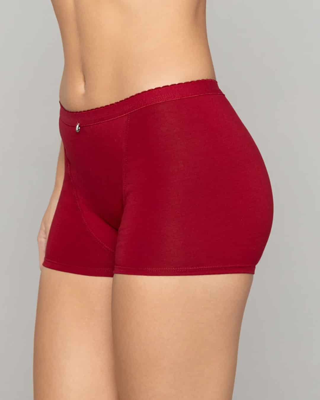 Boxer Femenino Tiro Alto Control Suave en Algodón con Efecto Levanta Cola Ref. 8058 - miniatura 8
