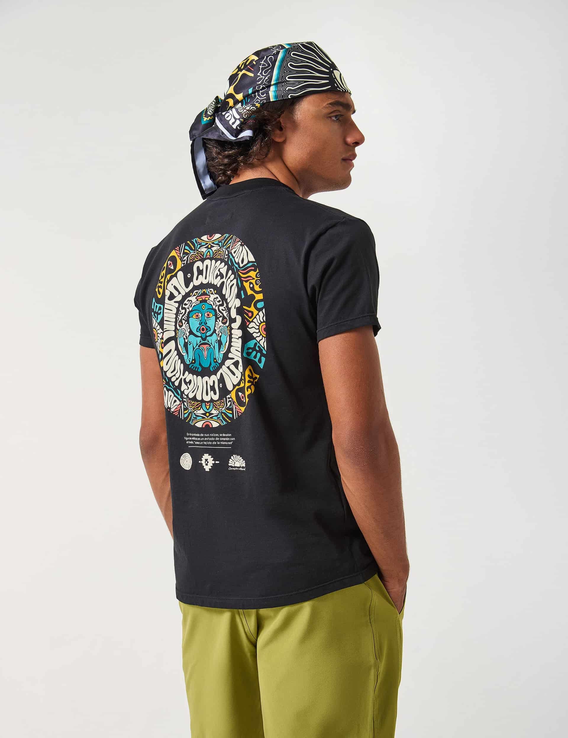 Camiseta Regular Fit Natural Conexion negro Hombre - miniatura 11
