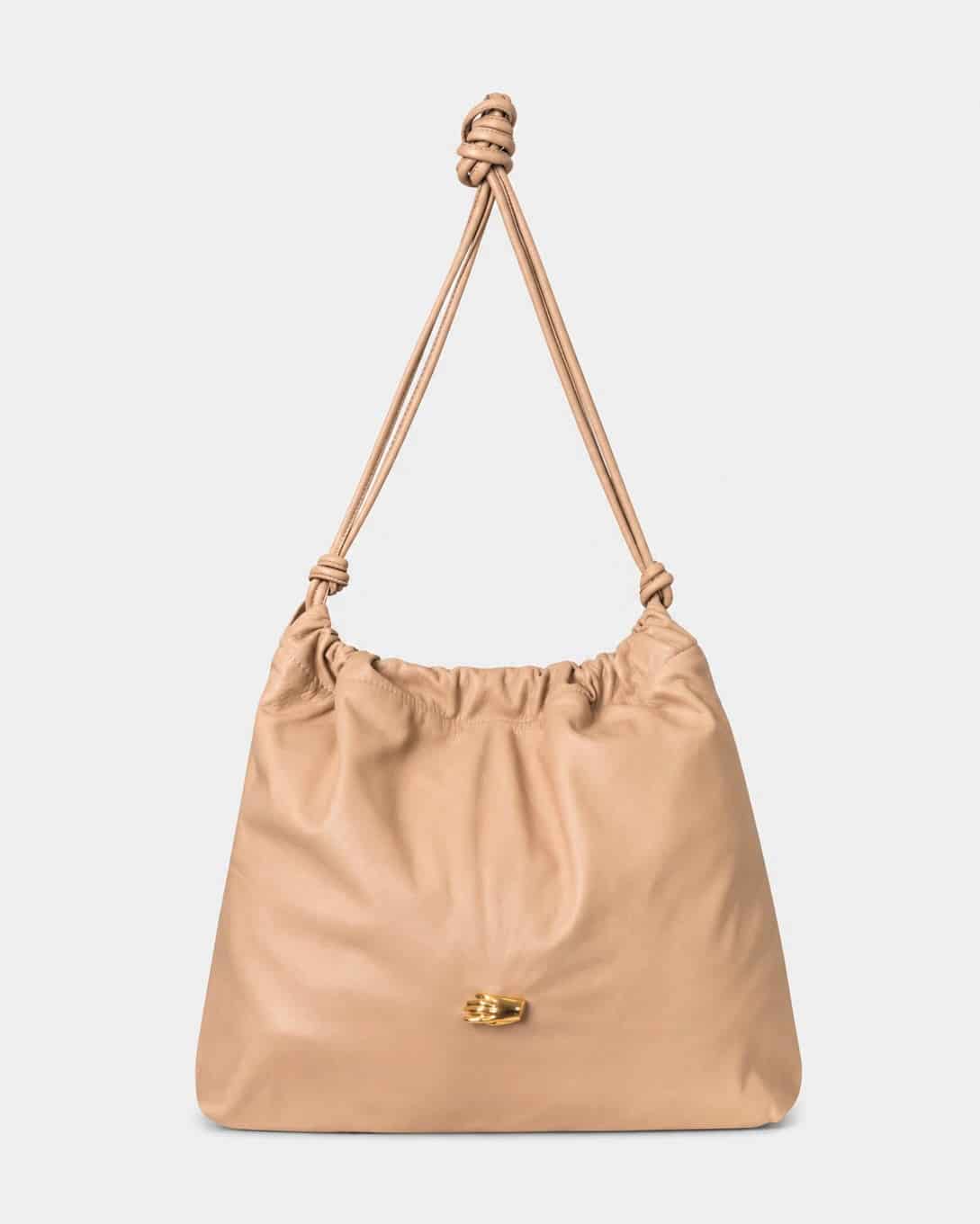 Le Sac G Beige Leather Bag - miniatura 1