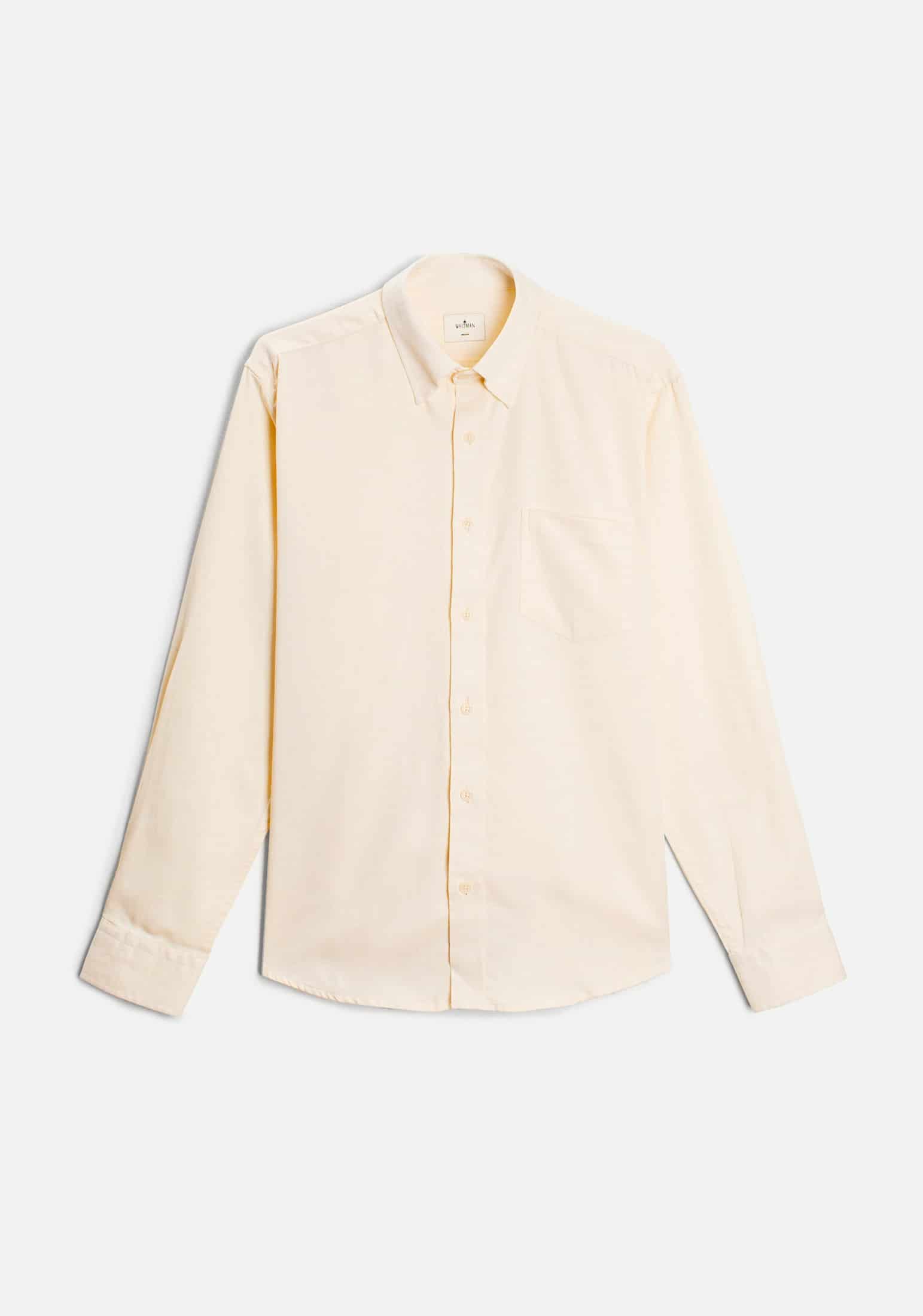 Camisa H Hamilton Tencel Beige - miniatura 1