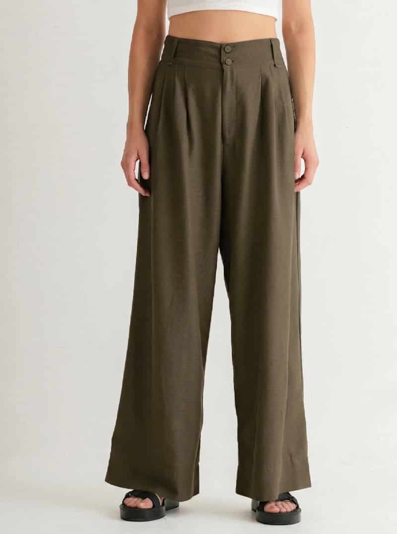 PANTALÓN CANVAS OLIVO - miniatura 2
