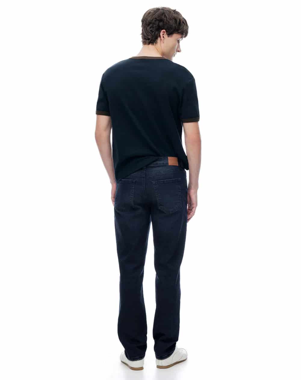 Jean slim tiro medio indigo oscuro hombre - miniatura 2