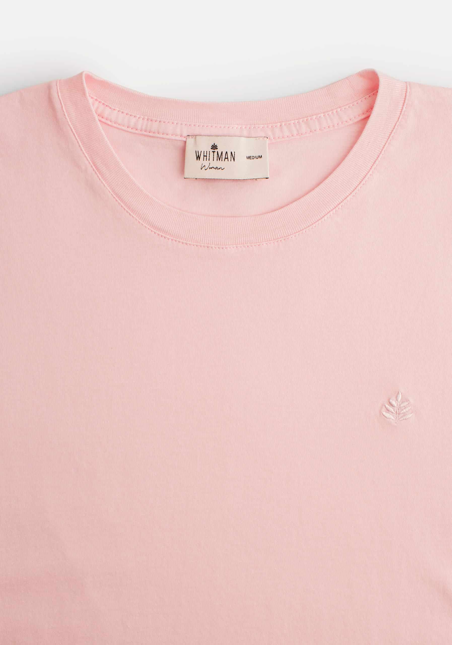 Camiseta M Unicolor CR L-Atn Rosada - miniatura 2