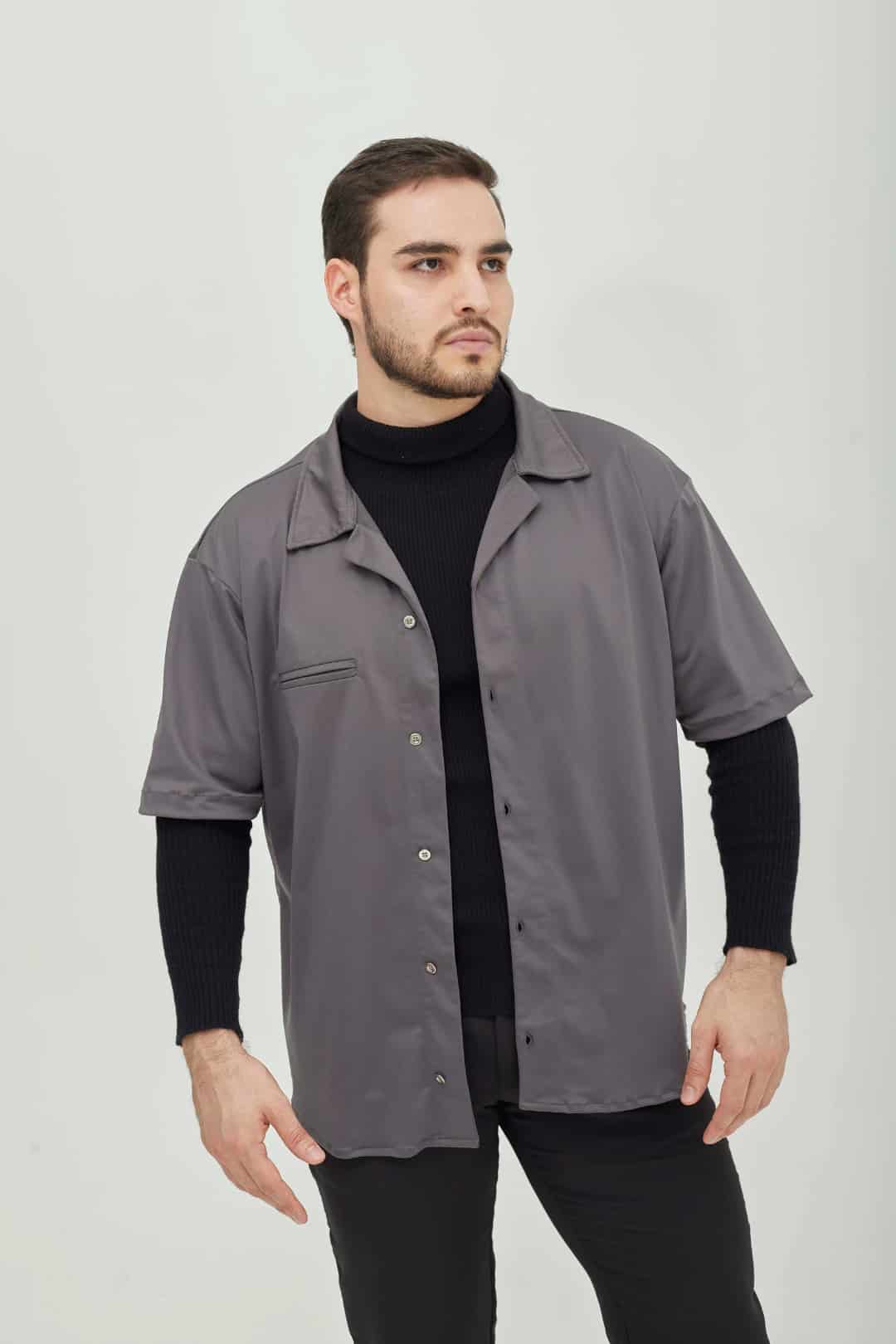 Camisa Hollywood Gris - miniatura 1