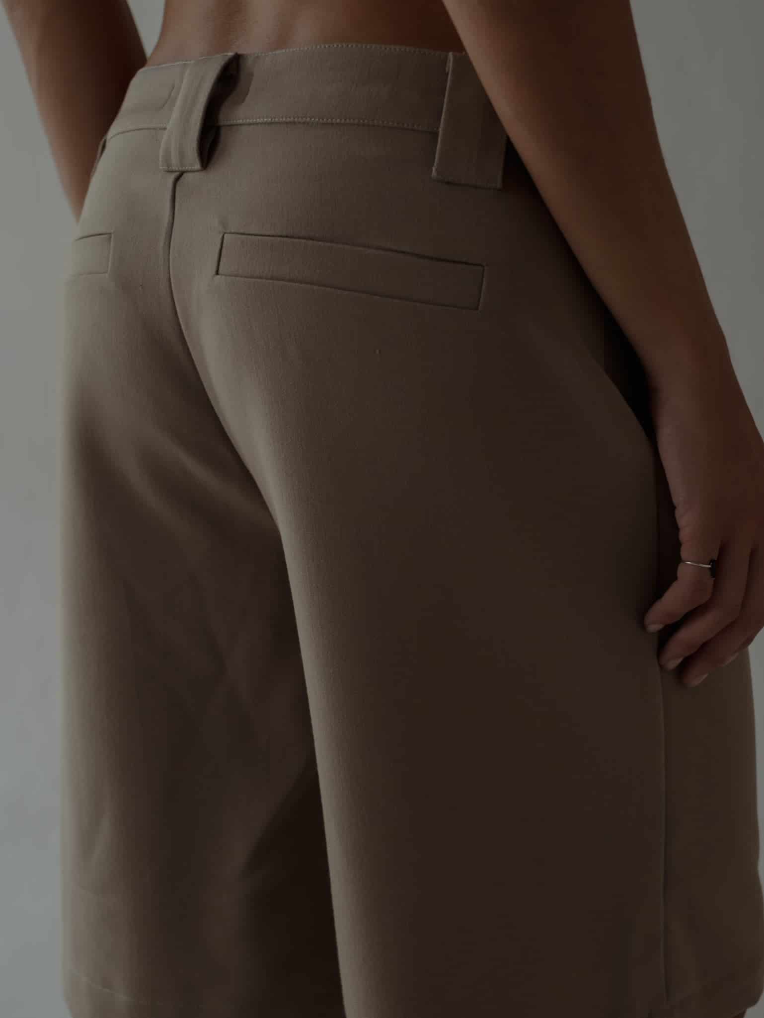 LONG CLASSIC SHORTS - TAUPE - miniatura 12