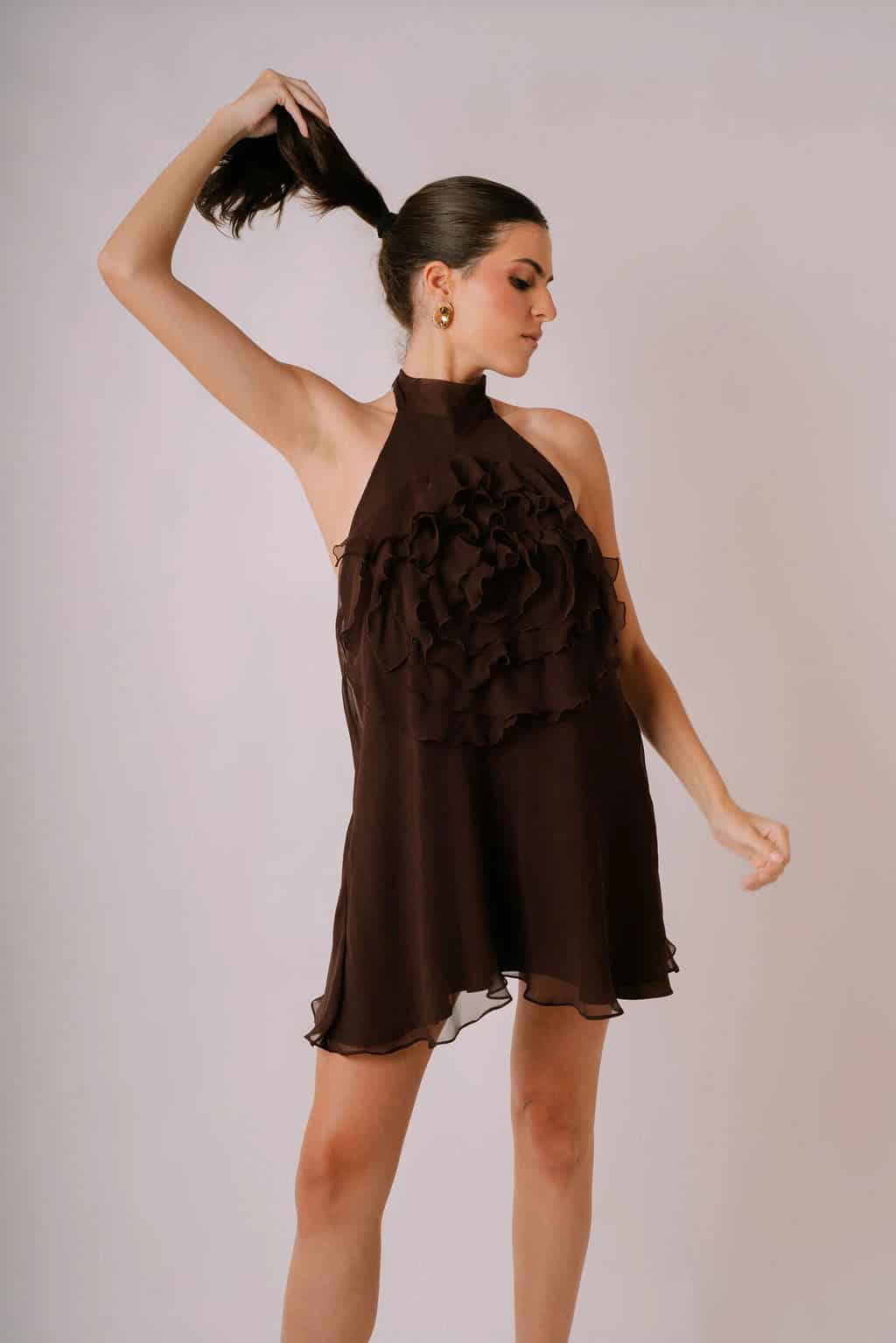Carolina Chiffon Dress - miniatura 1