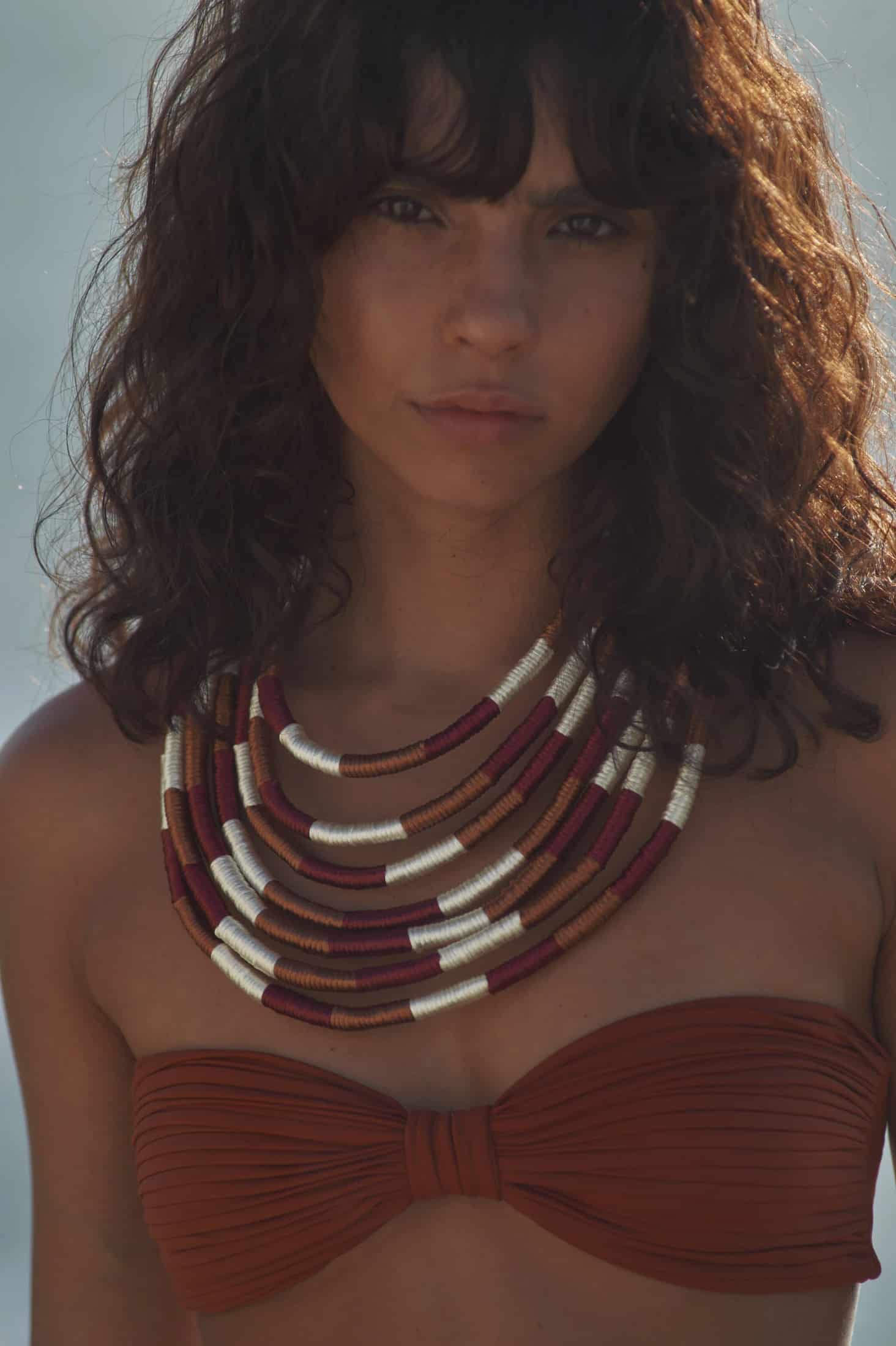 Sierra Necklace / Fuchsia Argan - miniatura 2