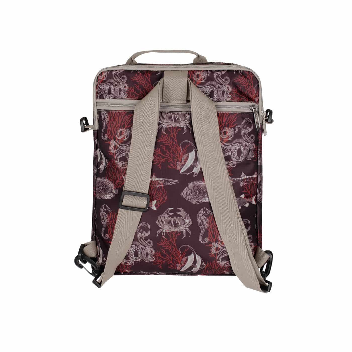 Bolso Manos Libres Convertible a Morral Citybags ULTRA Coral - miniatura 5